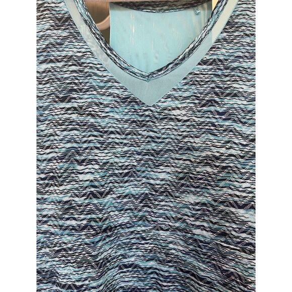 MPG Midi Dress Teal Blue Built in Bra Racerback Athletic Size Small - Picture 4 of 12